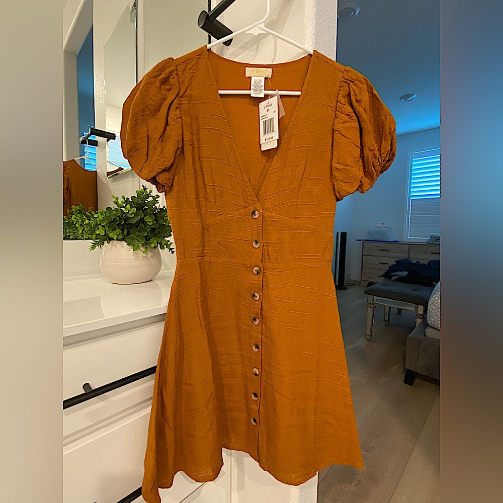 L*space camel color dress NWT size XS